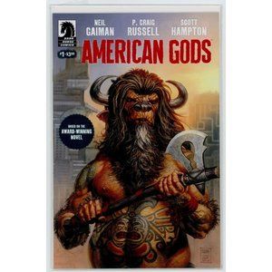 AMERICAN GODS #1A ©2017 DARK HORSE COMICS NEIL GAIMAN P. CRAIG RUSSELL HIGH GRAD